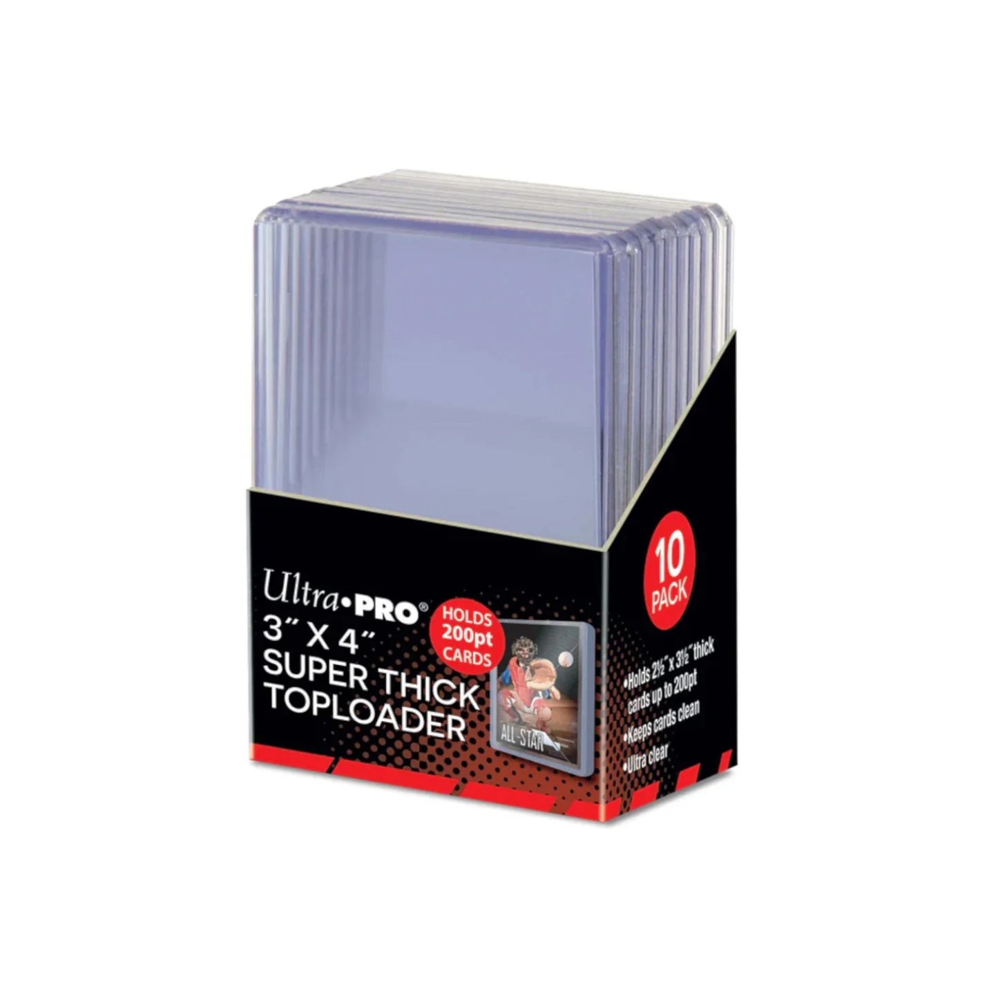 UltraPro Toploader Super Thick 200pt (v balení 10s)