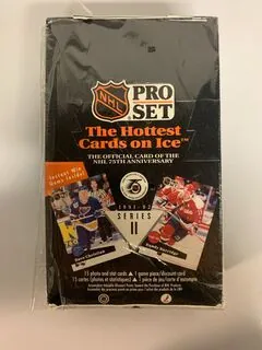 Box NHL Pro-set 1991-92 II.série Anglická verze