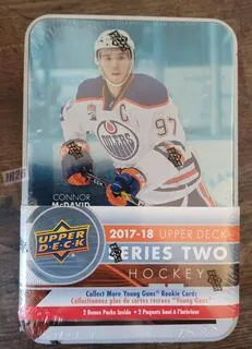 Box NHL Upper Deck Series 2 Hockey Tin (plechovka) 2017-18
