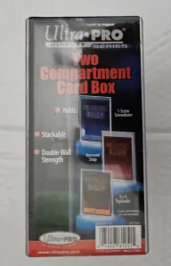UltraPro Two Compartment card box