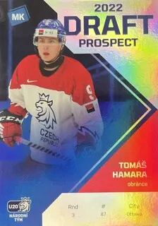 Hamara Tomáš MK Národní tým 2021-22 87. pozice-Ottawa Senators Draft Prospects /100 č.DP-04