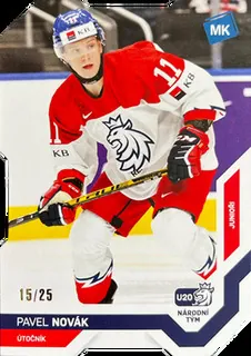 Novák Pavel MK Národní tým 2021-22 Die-Cut /25 č.68
