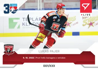 Lukáš Pajer SportZoo Tipsport ELH  2022-23 Live /30 č.L021