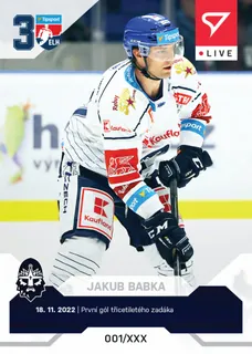Jakub Babka SportZoo Tipsport ELH  2022-23 Live /38 č.L034