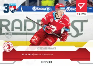 Oskar Haas SportZoo Tipsport ELH  2022-23 Live /30 č.L040