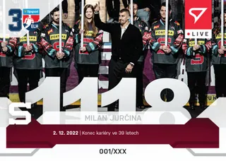 Milan Jurčina SportZoo Tipsport ELH  2022-23 Live /40 č.L042