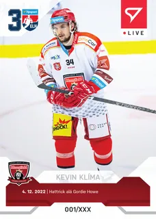Kevin Klíma SportZoo Tipsport ELH  2022-23 Live /30 č.L044