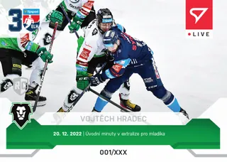 Vojtěch Hradec SportZoo Tipsport ELH  2022-23 Live /28 č.L053