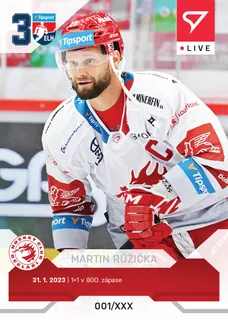 Martin Růžička SportZoo Tipsport ELH  2022-23 Live /46 č.L083