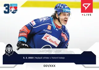 Jaromír Jágr SportZoo Tipsport ELH  2022-23 Live /501 č.L087