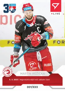 Martin Růžička SportZoo Tipsport ELH  2022-23 Live /36 č.L100