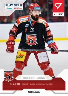Bohumil Jank SportZoo Tipsport ELH  2022-23 Live /43 č.L113
