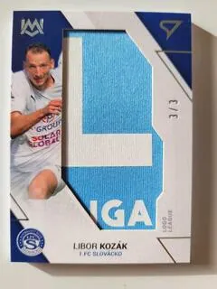 Kozák Libor SportZoo Fortuna liga  2022-23 I.série UNIQUE MARK LETTER 3/3