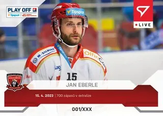 Jan Eberle SportZoo Tipsport ELH  2022-23 Live /43 č.L119