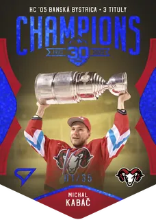 Kabáč Michal SportZoo Tipos II.série 2022-23 Champions 1993-2003 /35 BLUE č.CH-14