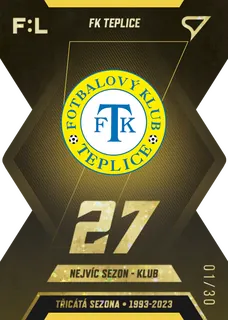 FK Teplice  SportZoo Fortuna liga 2022-23 II.série Třicátá Sezona F:L /30 č.TS-07