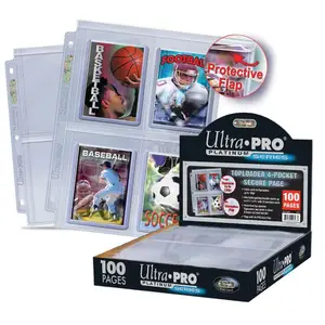 UltraPro Folie na 4 karty v Top Loaderu, Secure Platinum     