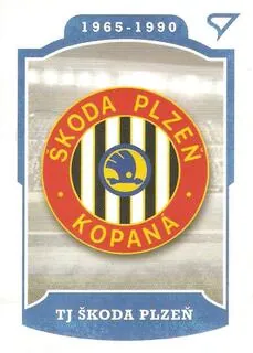 TJ ŠKODA PLZEŇ SportZoo Dekády Fotbalové ligy 2023 Vývoj klubového loga č.L-005