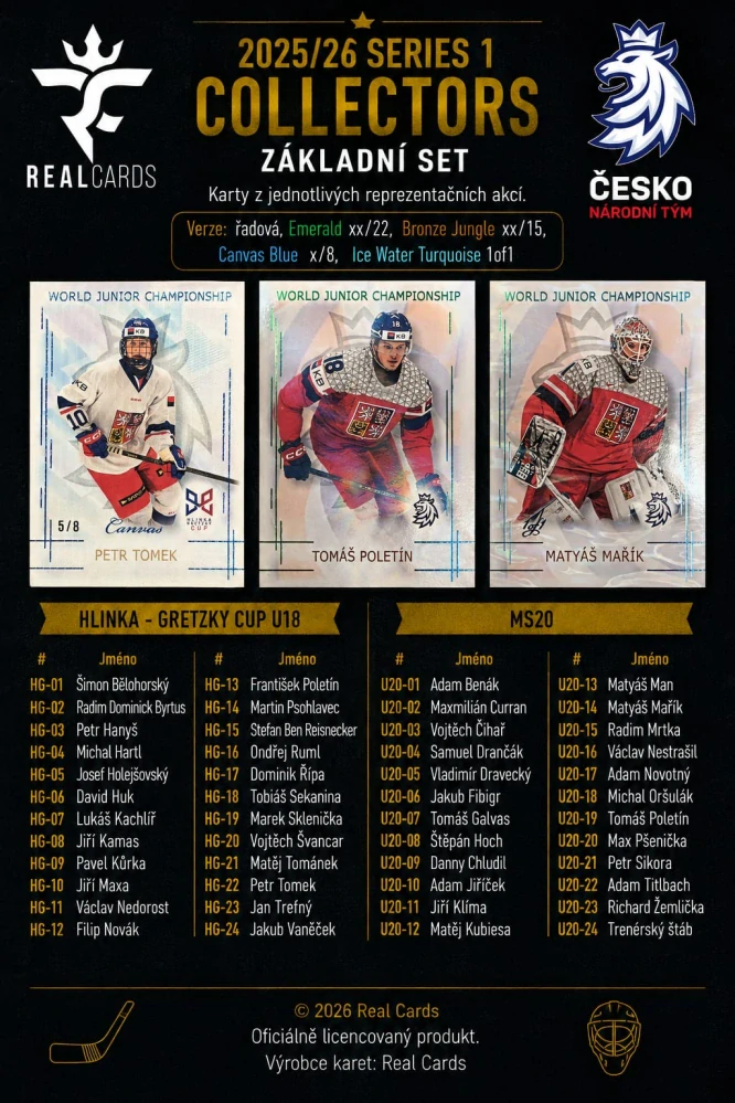 Box LC Collectors Edition Český hokej Serie I. 2025/26