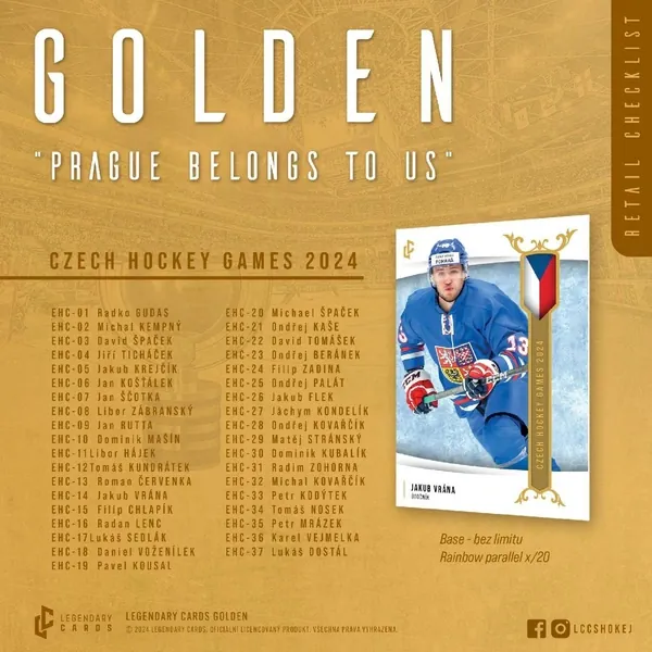 Box LC - GOLDEN " PRAGUE BELONGS TO US " - Retaill