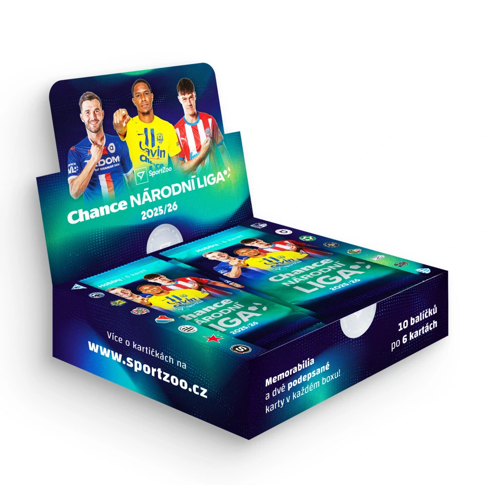 Fotbalové sběratelské karty SportZoo Národní liga 2025/26 – Hobby case