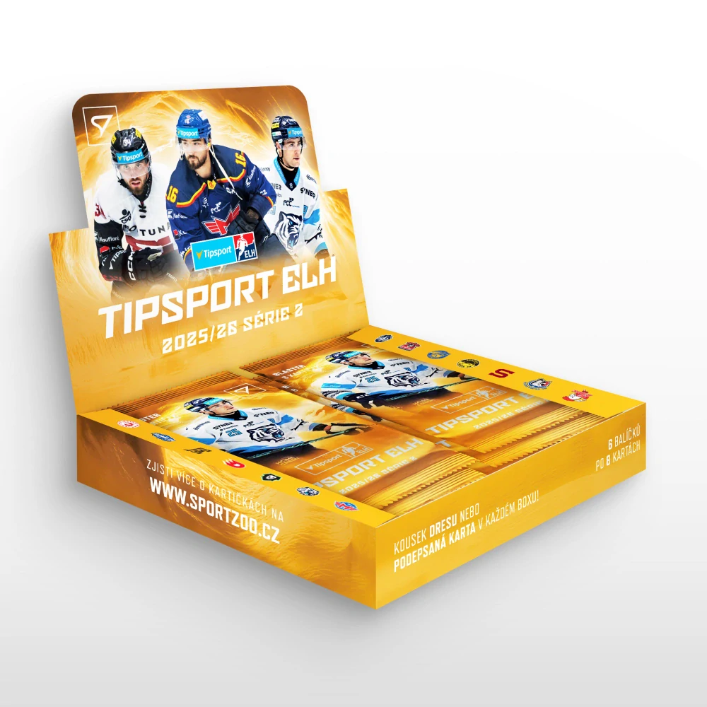 Sběratelské hokejové karty SportZoo Tipsport ELH 2025/26 II. série – Blaster case
