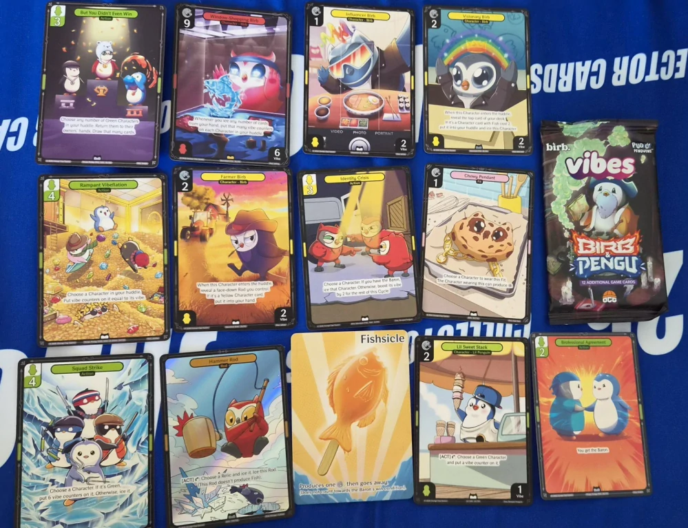 Balíček sběratelských karet Vibes TCG Birb & Pengu