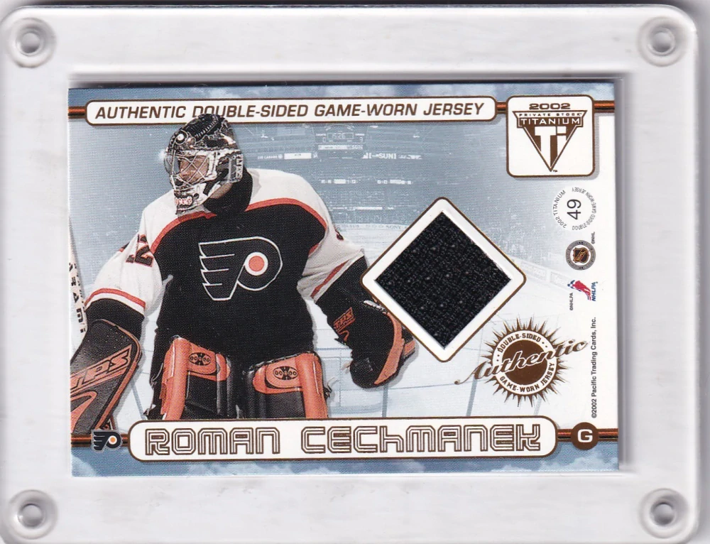 Dopita Jiří / Čechmánek Roman  Private Titanium 2002 Double Jersey č.49