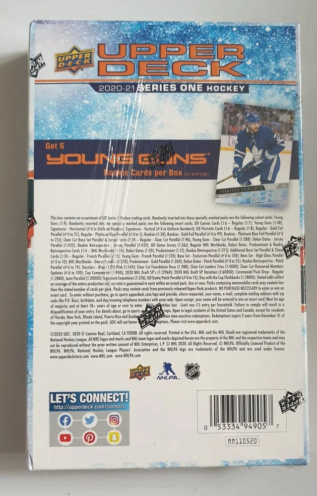 Box NHL Upper Deck 2020-21 I.serie Hobby