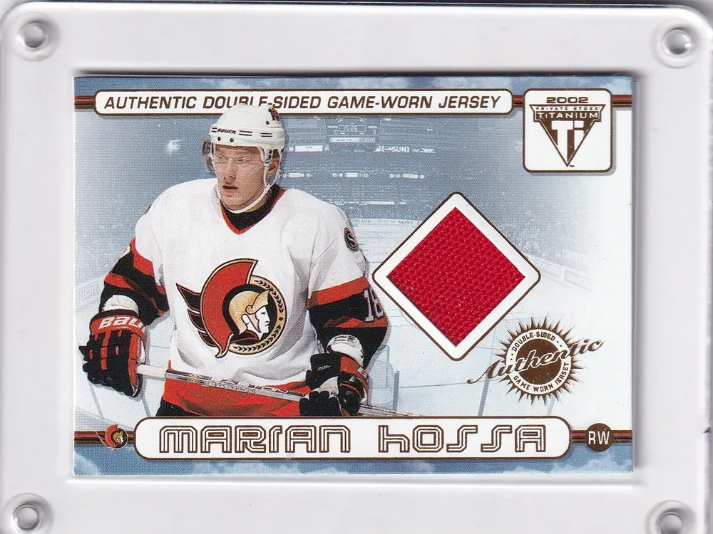 Dopita Jiří Pacific Titanium 2002 Game worn Double - Marian Hossa č.63