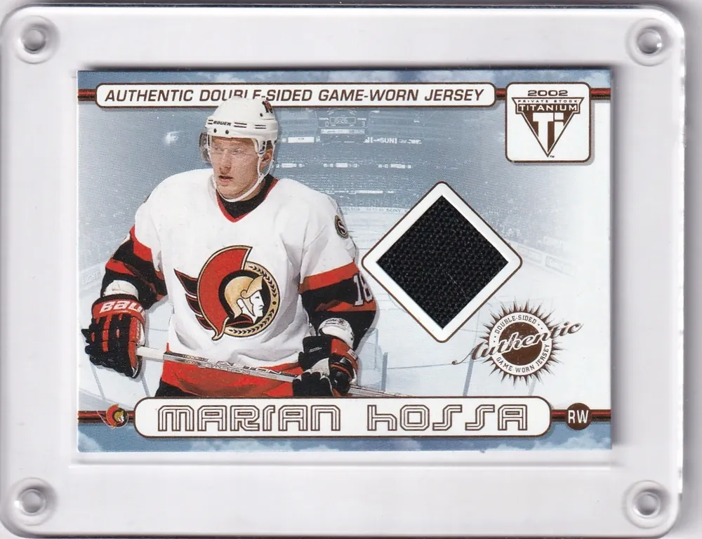 Dopita Jiří Pacific Titanium 2002 Game worn Double - Marian Hossa č.63