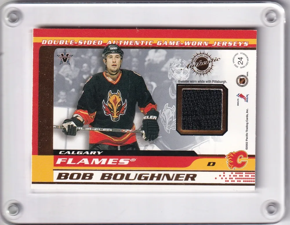 Hrdina Jan Pacific Vanguard 2002 Double Jersey + Bob Boughner Calgary č.24
