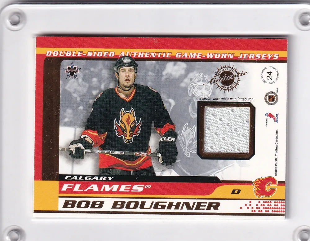 Hrdina Jan Pacific Vanguard 2002 Double Jersey + Bob Boughner Calgary č.24