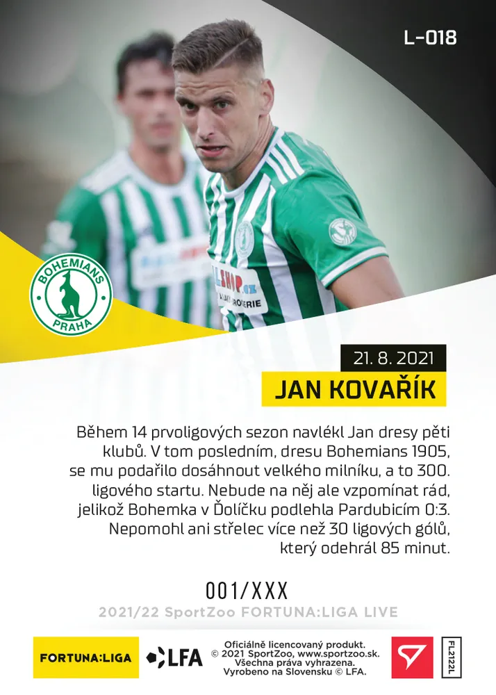 Kovařík Jan SportZoo 2021 Live /107 č.18