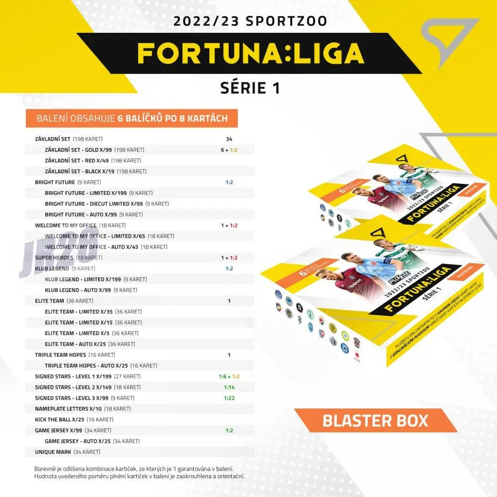 Box SportZoo Fortuna Liga 2022-23 I.série BLASTER