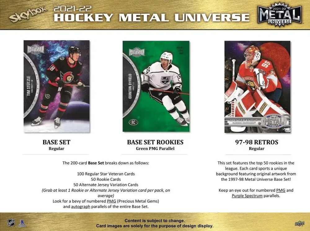 Box NHL UD Skybox Metal Universe Hobby 2021-22