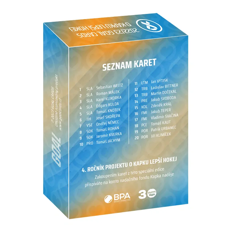 Box GOAL Cards O kapku lepší hokej 2023