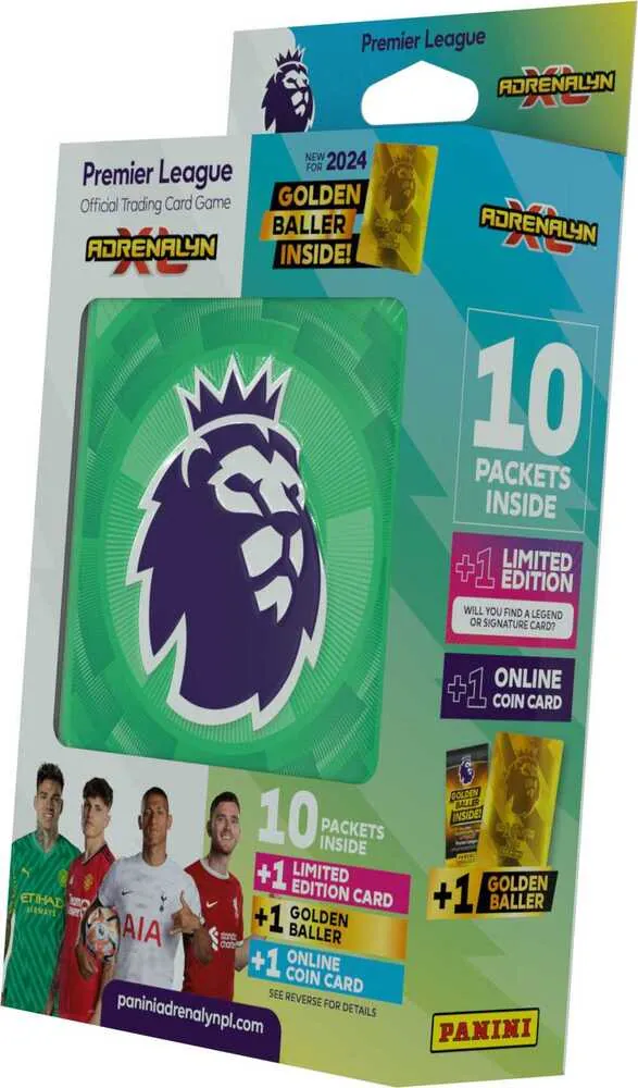 PREMIER LEAGUE 2023/2024 - ADRENALYN - plechová krabička (hranatá)