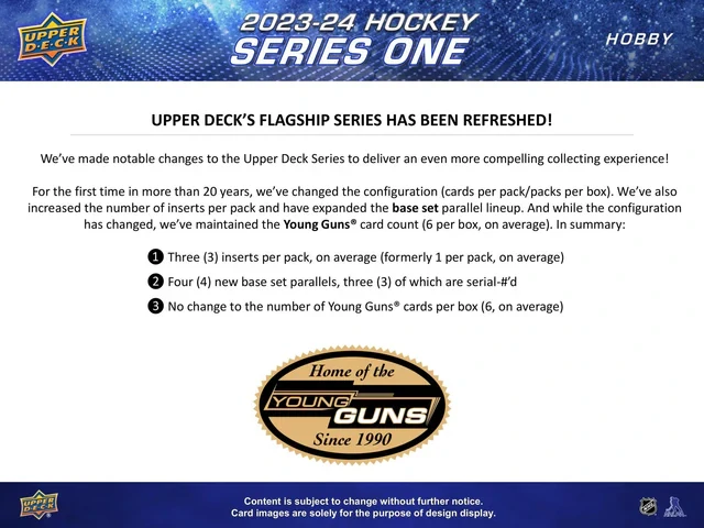 Box NHL Upper Deck 2023-24 Hobby