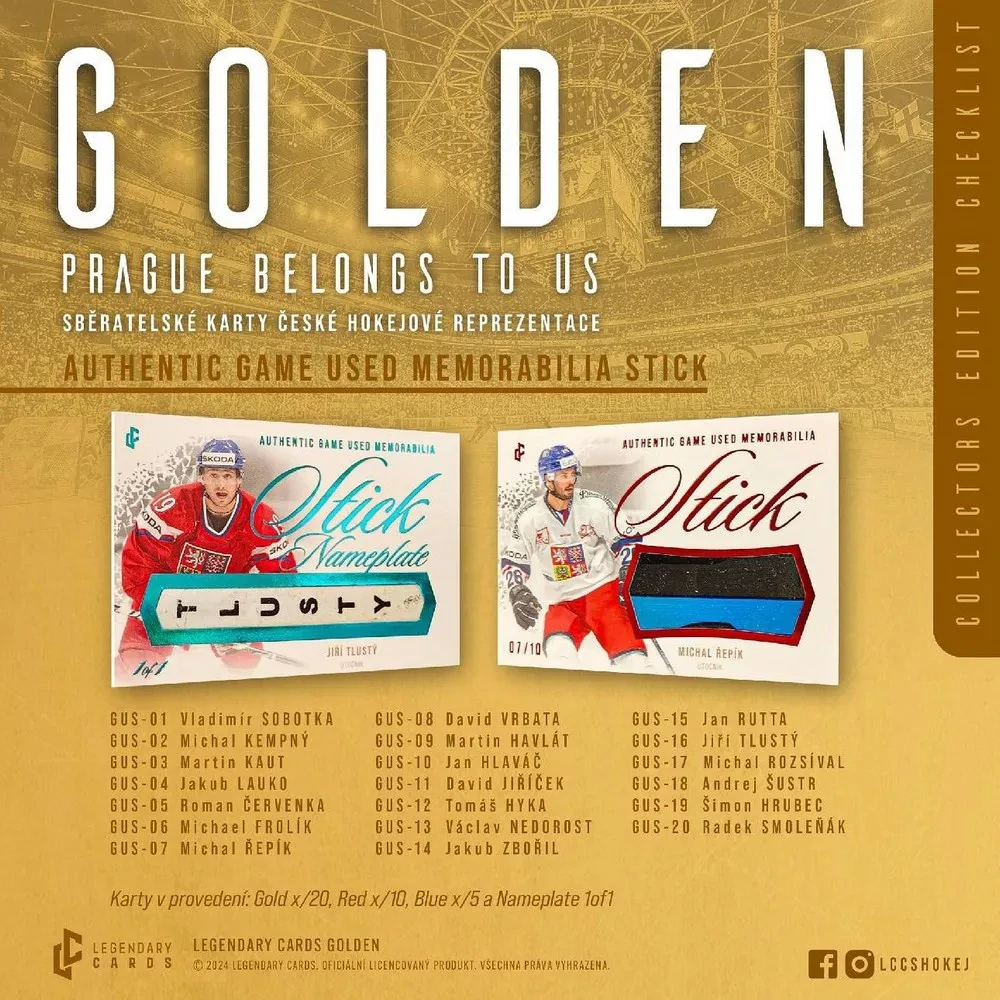 Case LC - GOLDEN " PRAGUE BELONGS TO US " - Hobby