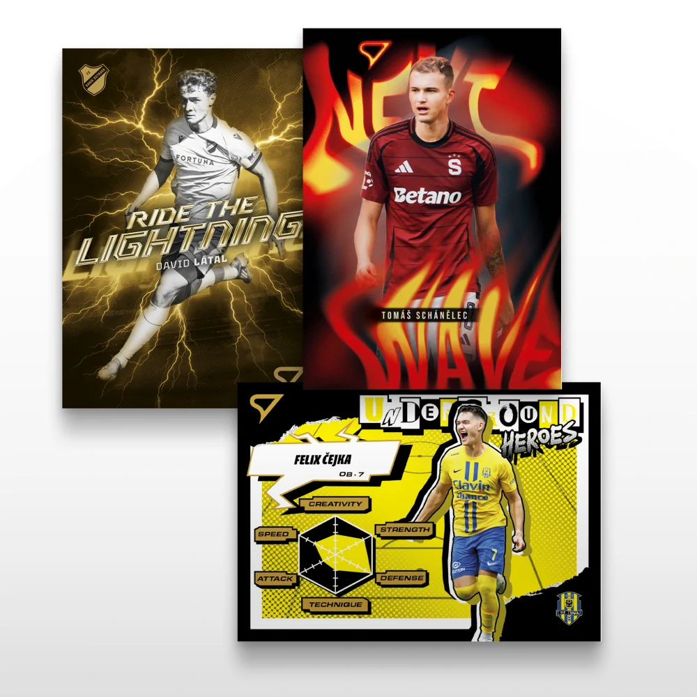 Fotbalové sběratelské karty SportZoo Národní liga 2025/26 – Retail box