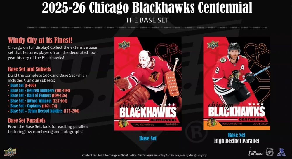 Box Upper Deck Chicago Blackhawks Centennial Hockey
