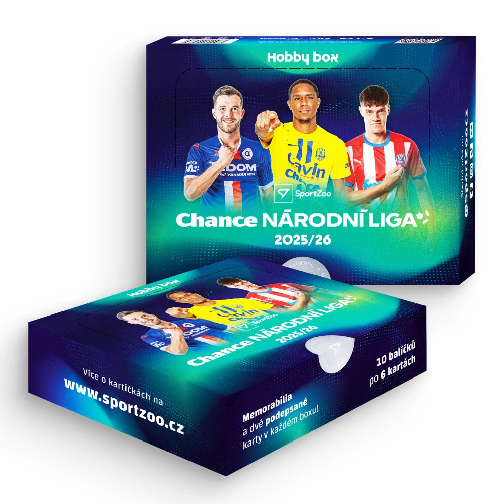 Fotbalové sběratelské karty SportZoo Národní liga 2025/26 – Hobby case