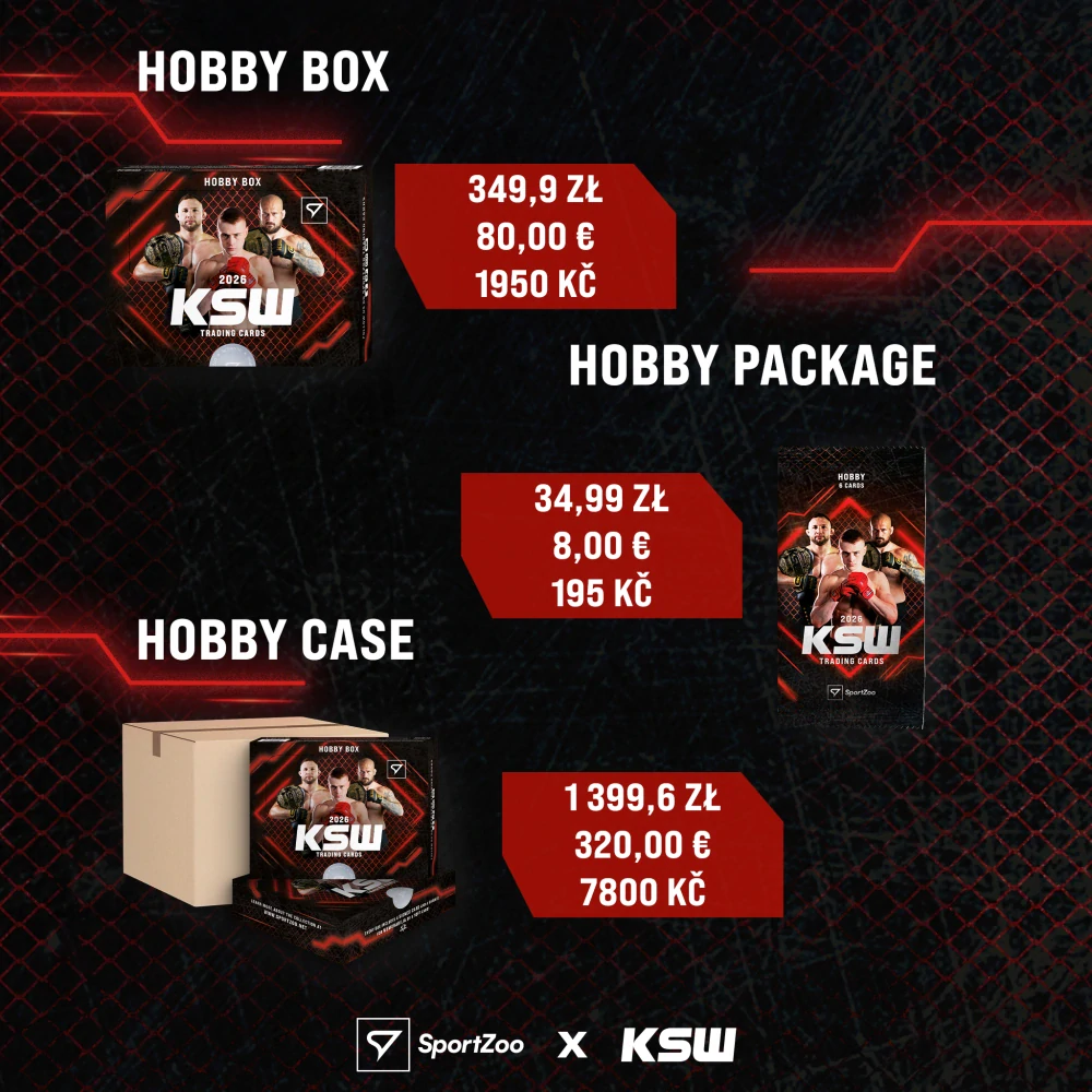 Sběratelské karty SportZoo KSW 2026 Hobby balíček