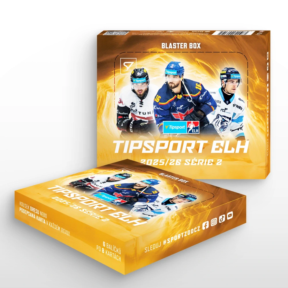 Sběratelské hokejové karty SportZoo Tipsport ELH 2025/26 II. série – Blaster case