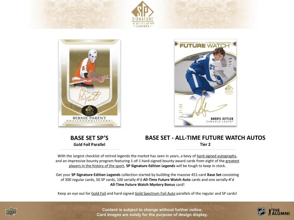 Box NHL UD SP Signature Edition Legends Hockey Hobby 2020-21