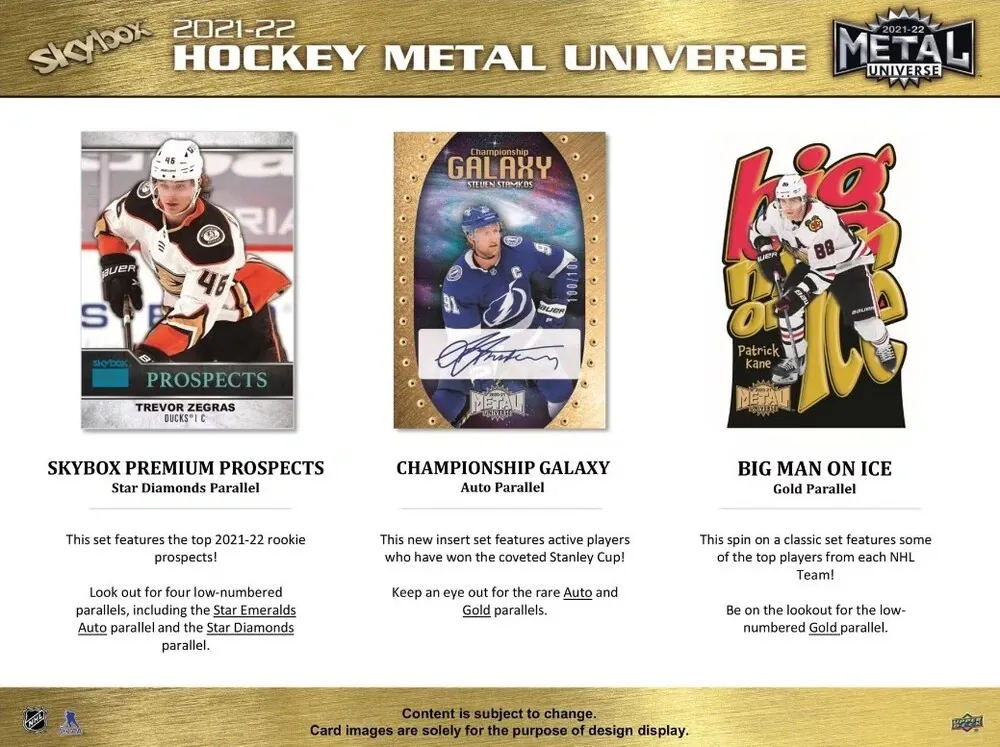 Box NHL UD Skybox Metal Universe Hobby 2021-22