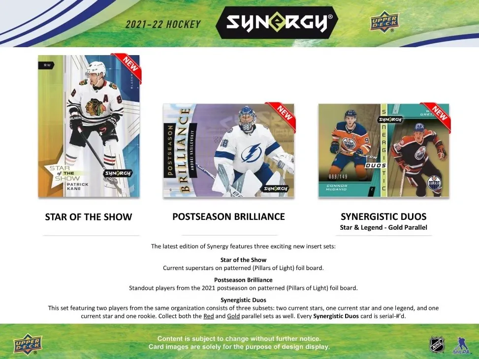 Box NHL UD Synergy Hobby 2021-22
