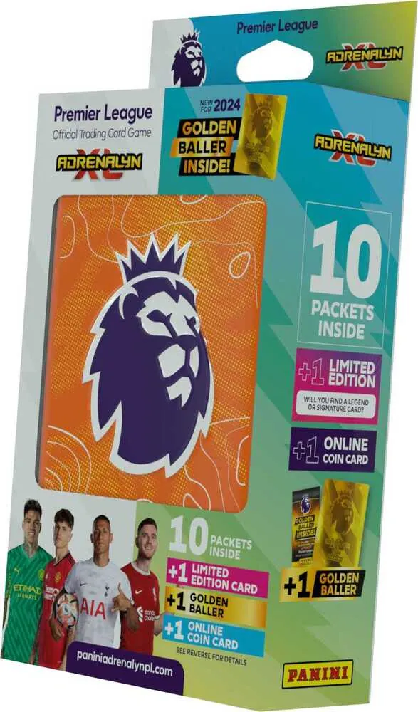 PREMIER LEAGUE 2023/2024 - ADRENALYN - plechová krabička (hranatá)
