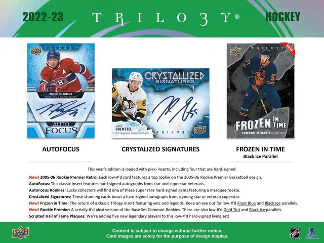 Box NHL Upper Deck Trilogy Hobby 2022-23